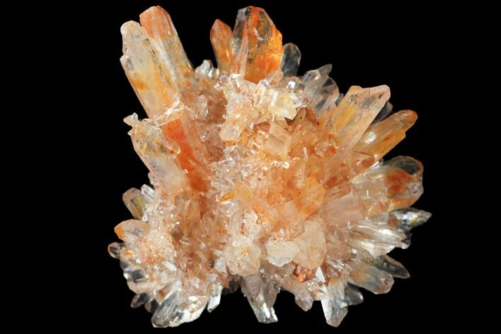 Orange Creedite Crystal Cluster - Durango, Mexico #99184